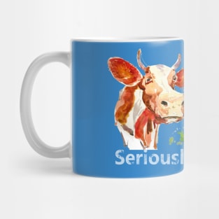 Cow with serious attitude - seriously Mug